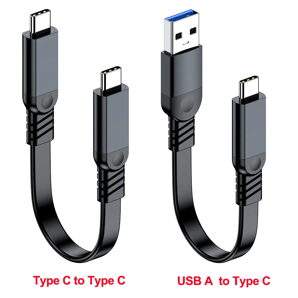 Kabel USB3.2 UGOjP USB A do Type C 10Gbps 60W PD Szybkie Ładowanie C do C Płaski Kabel do Telefonu Power Banku Dysku Twardego MacBooka — zdjęcie produktu 4