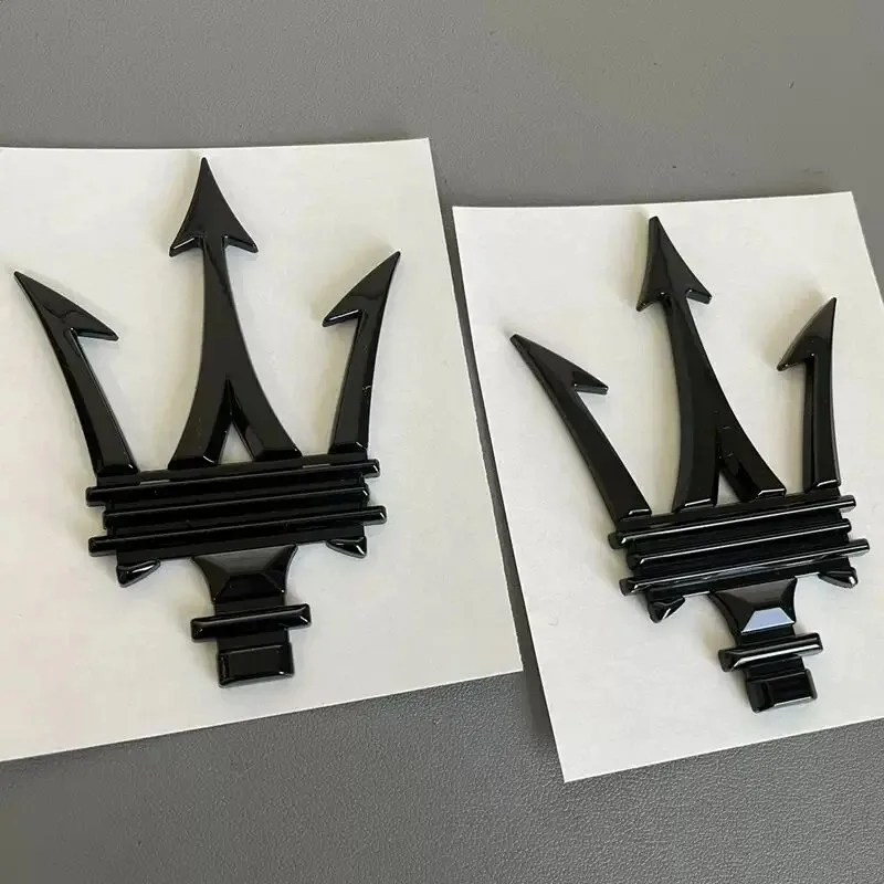 

3XCar 3D ABS Decals Stickers For Maserati Ghibli Quattroporte Granturismo Levante Car Trunk Body Emblem Badge Decoration Sticker