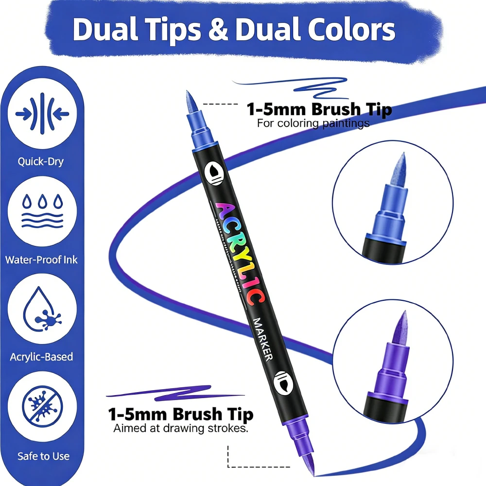 Набор акриловых маркеров 24-96 – обзор и цена Illustration Marker Set