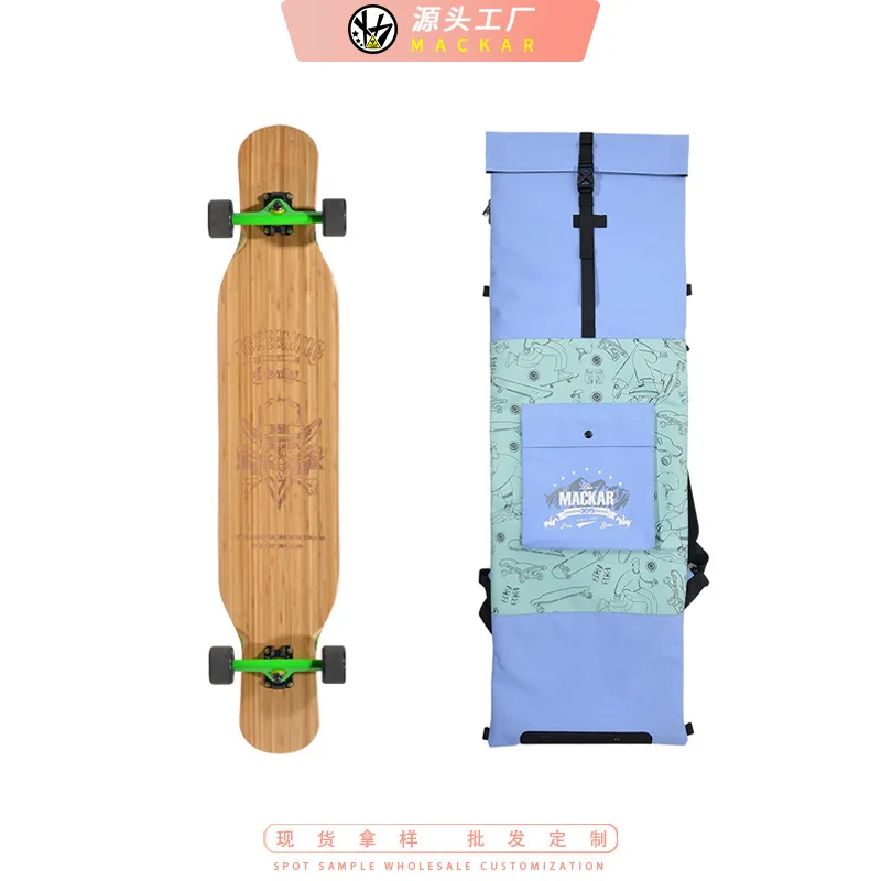 

2024 New Universal Quad Skateboard Bag, Longboard Surfboard Bag, Portable Multifunctional Outdoor Backpack Storage Bag