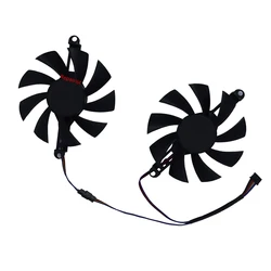 2 pçs/set 85MM Diameter,98MM Mounting Pitch,gpu cooler,placa gráfica fã,Substituir FL8015 12VB,Para 51risc RX 6600M, Para AMD Soyo RX6600M