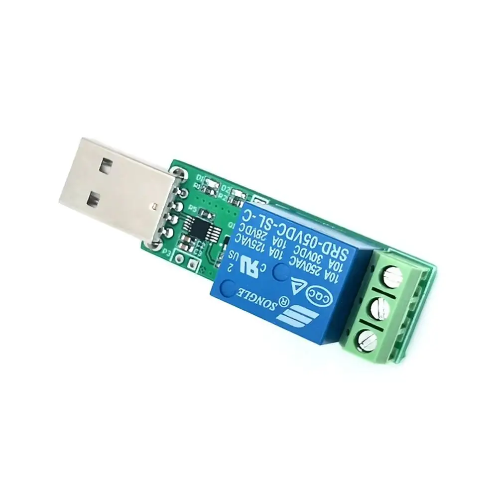 HID Drive-free Micro USB Control Switch 1 Way 5V Relay Module Computer USB Control Switch PC Intelligent Control Plug and Play