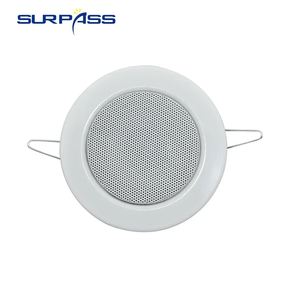 Melhores alto-falantes de chifre de teto à prova de umidade mini na parede alto-falante 3 Polegada telhado chifre áudio para casa sistema de música de fundo