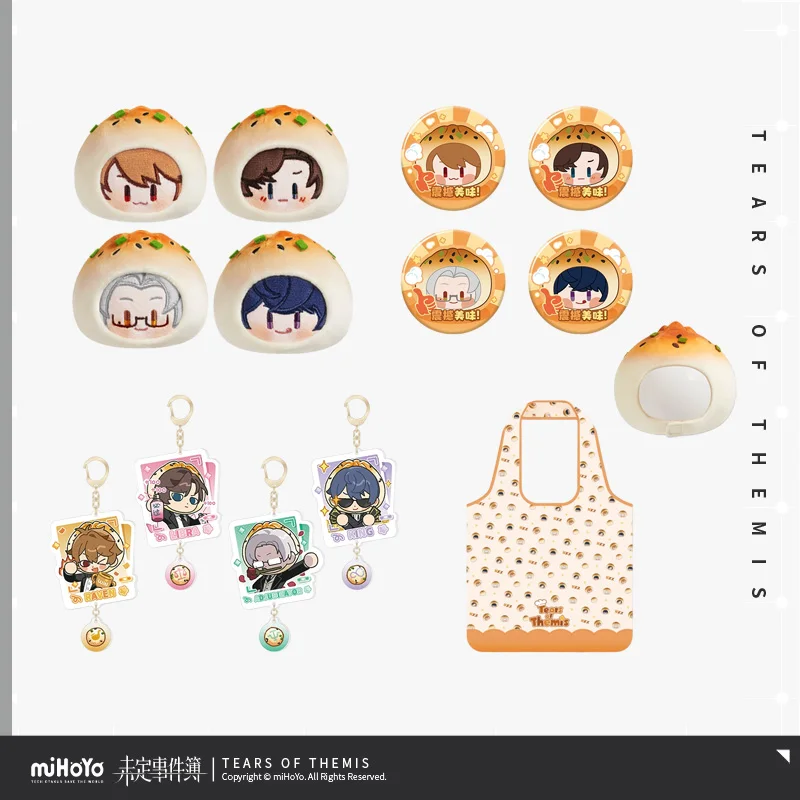 

Presale Sunsyea Tears of Themis Official Merch miHoYo Original WDDSJB Series Badge Keychain Raven Libraries