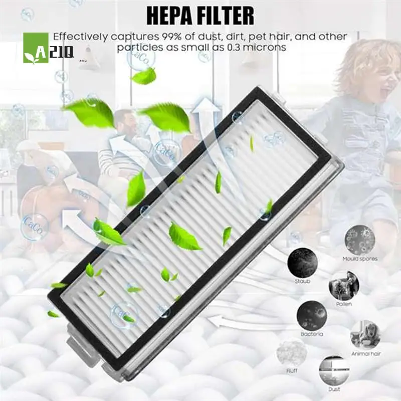 

A21Q -10Pcs For Roborock Qrevo Slim/Qrevo Master Sweeping Robot Main Side Brush Mop Filter Set Cleaner Parts Replacement