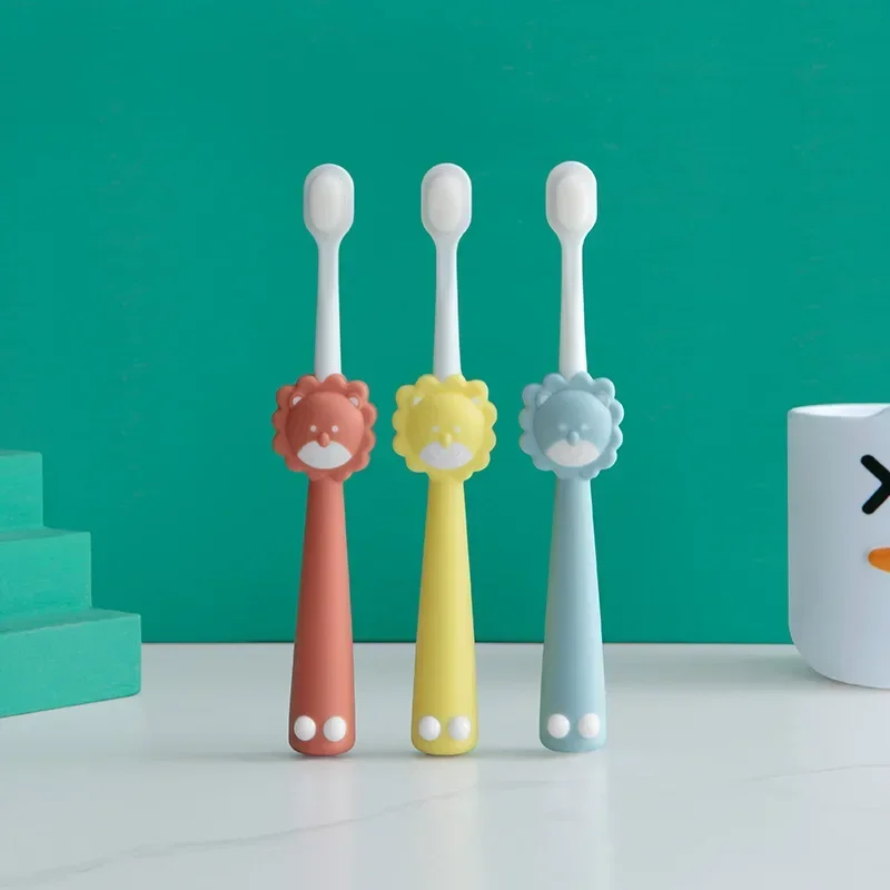 Children Cartoon Toothbrush Baby Girls Boys Deciduous Tooth Training Brush Kids Teeth Cleaning Super Soft Baby Device