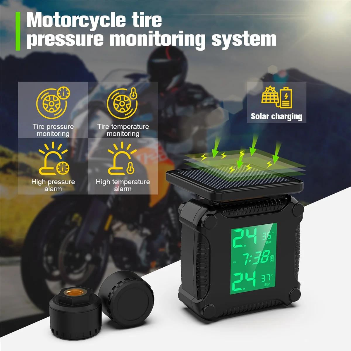 M9 Tire Pressure Monitor Sensor Tire Detection Motorcycle