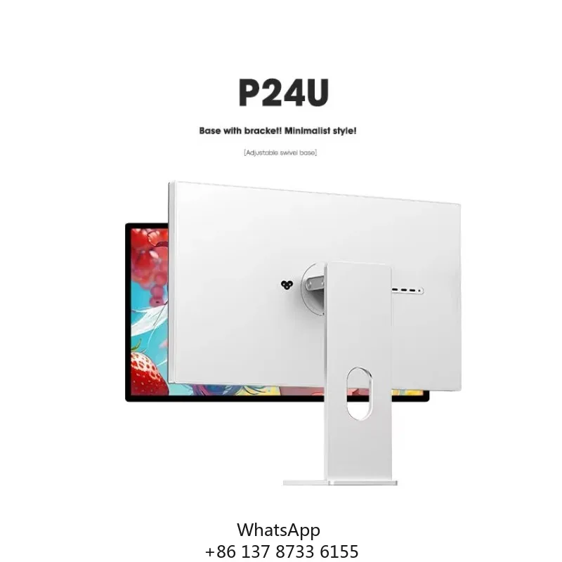 KUYCON P24U Hot-sale 178° Horizontal Viewing Angle Ips 60 Hz 24 Inches Computer Screen 4k Monitor With Bracket