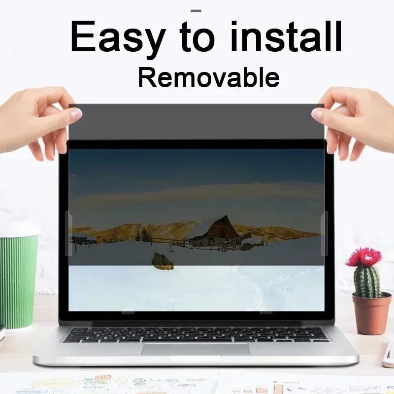 فيلم الخصوصية المضاد للتجسس لأجهزة الكمبيوتر المحمول 14 15.6 بوصة (16:9) واقي للشاشة الكمبيوتر المحمول جهاز كمبيوتر شخصي مضاد للزقزقة مرشح غير لامع مضاد للوهج #6