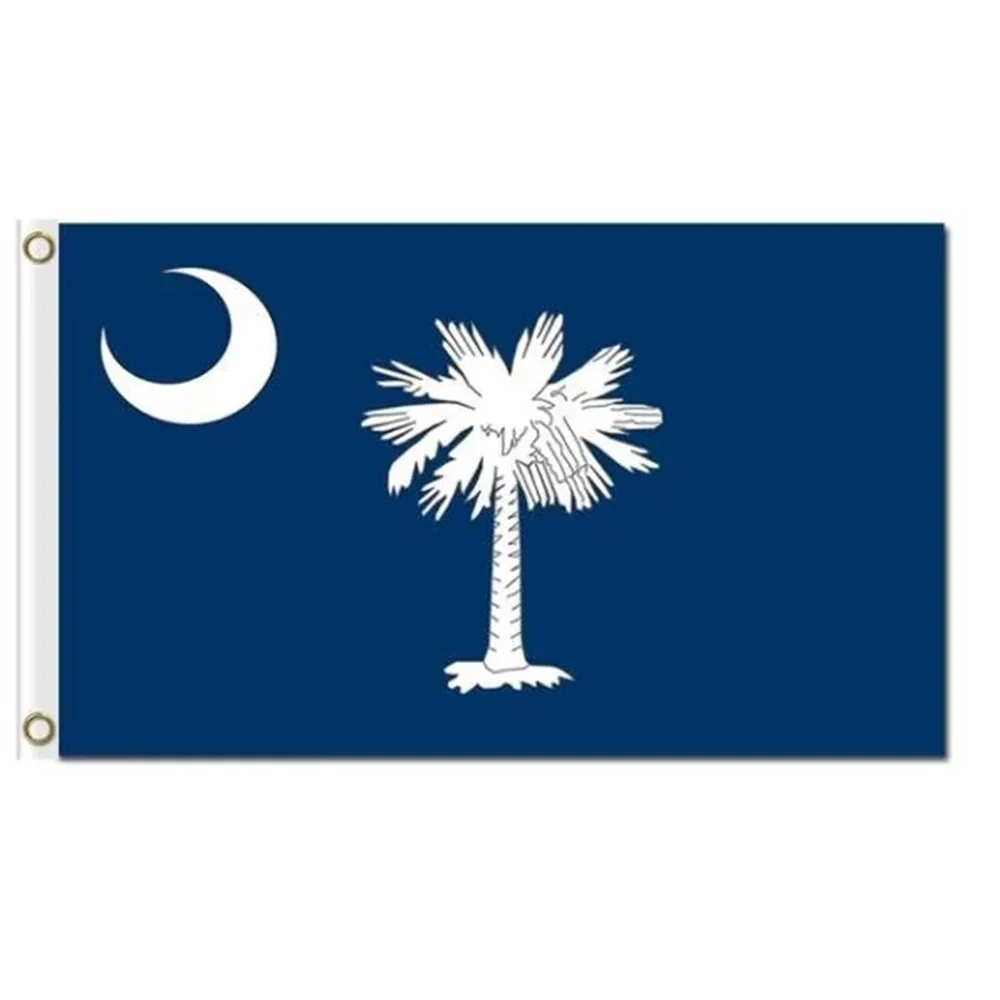 2X3FT 3x5 Foot South Carolina State Polyester Flag Vivid Color WITH HISTORY BANNER