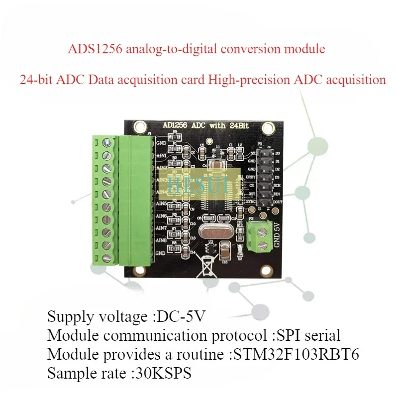 ADS1256 module 24-bit ADC data acquisition card high-precision acquisition ADC converter