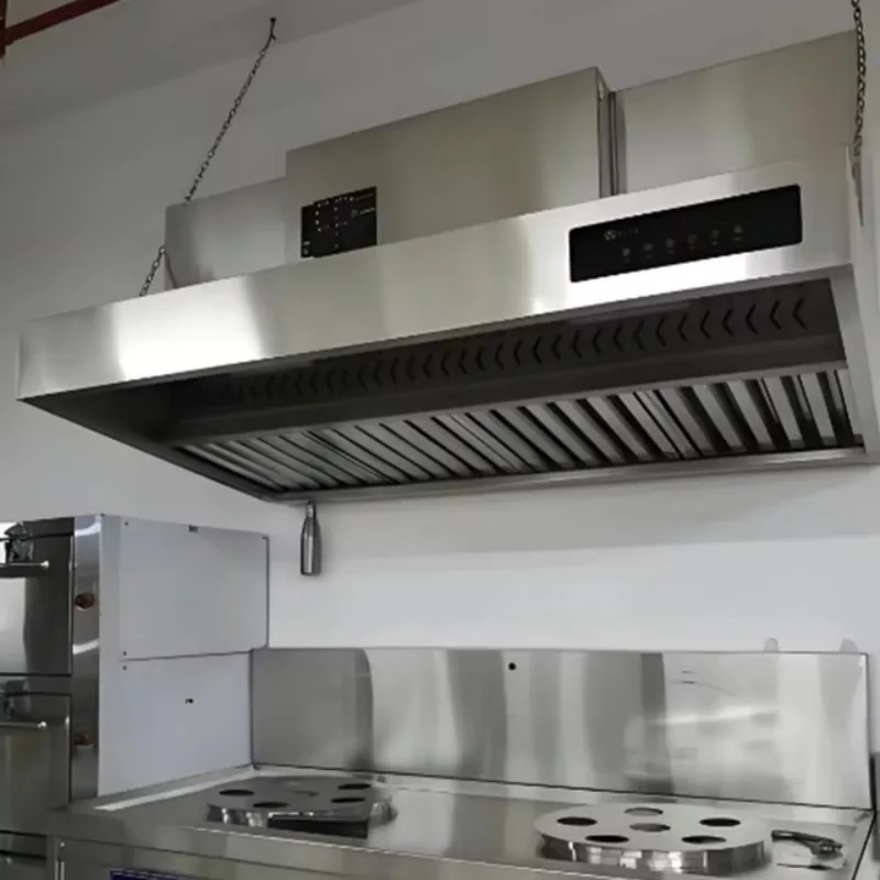 Energy Saving All-in-One Smoke Purification Hood Commercial Cooking Equipment Integrated Oil