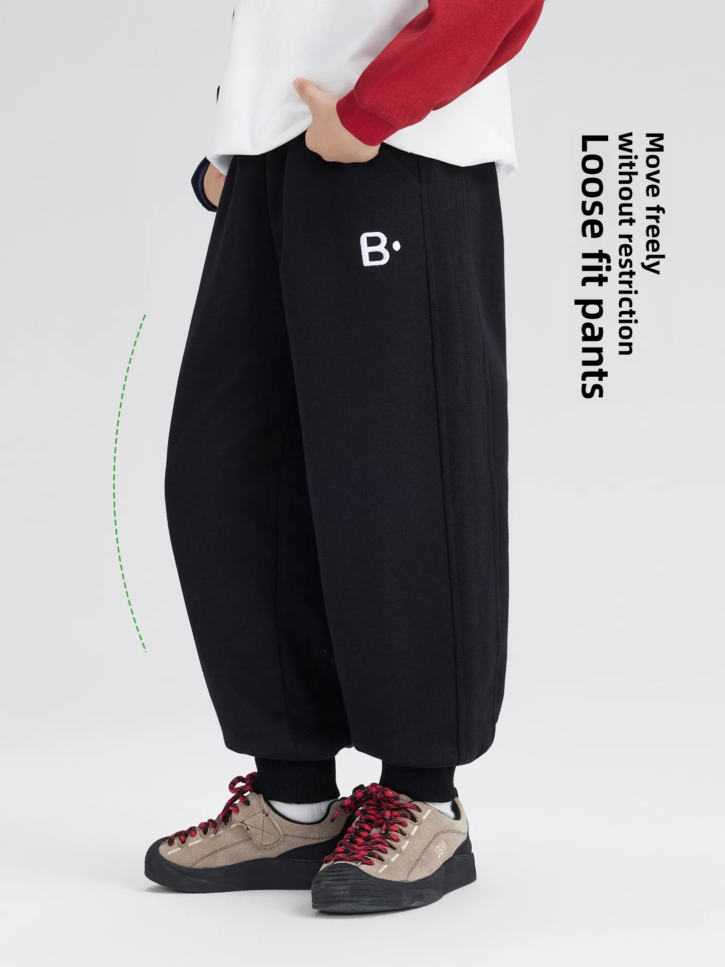 Soft Cotton Boys' Casual Pants Autumn Winter New Style Comfortable Skin-Friendly Cuffed Long Trousers Korean Style Children's...