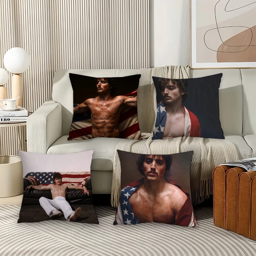 American singer B-Benson B-Boone  Pillow Case Office Cushions Suitable For Sofa Car Bedroom Decorative Cushion Cover