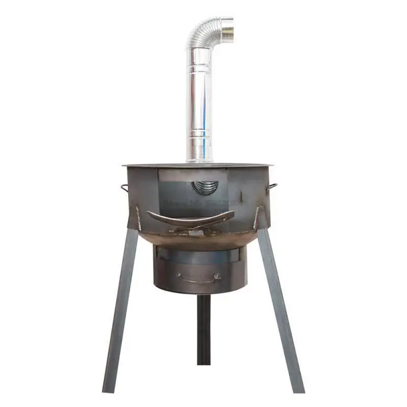 Movable Firewood Stove for Outdoor Camping, Ground Pot, Wood Stove, Multifunction, Thicken, Home Rural Stove