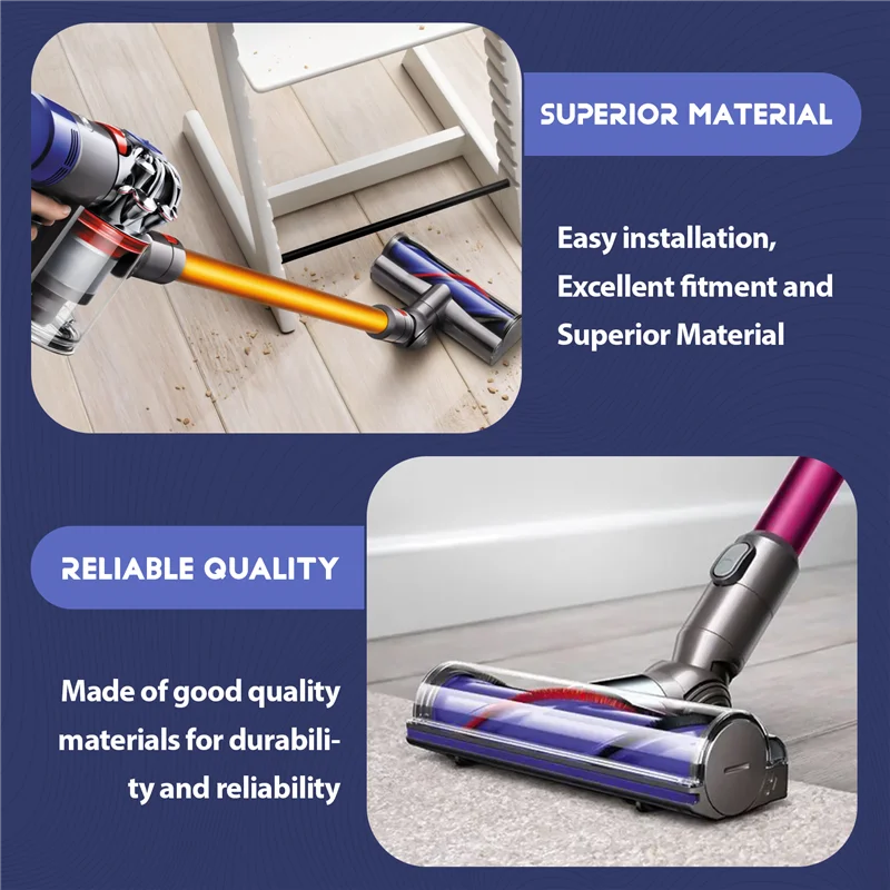 

Soft Plush Strips For Dyson V6 V7 V8 V10 V11 Vacuum Cleaner Soft Roller Head Replacement Accessories Parts(6Pcs )-AT48