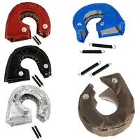 Manta de escudo térmico Turbo de titanio T3, cubierta de turbocompresor, envoltura Natural con gancho de resortes de sujeción, barrera de escudo térmico Turbo automático