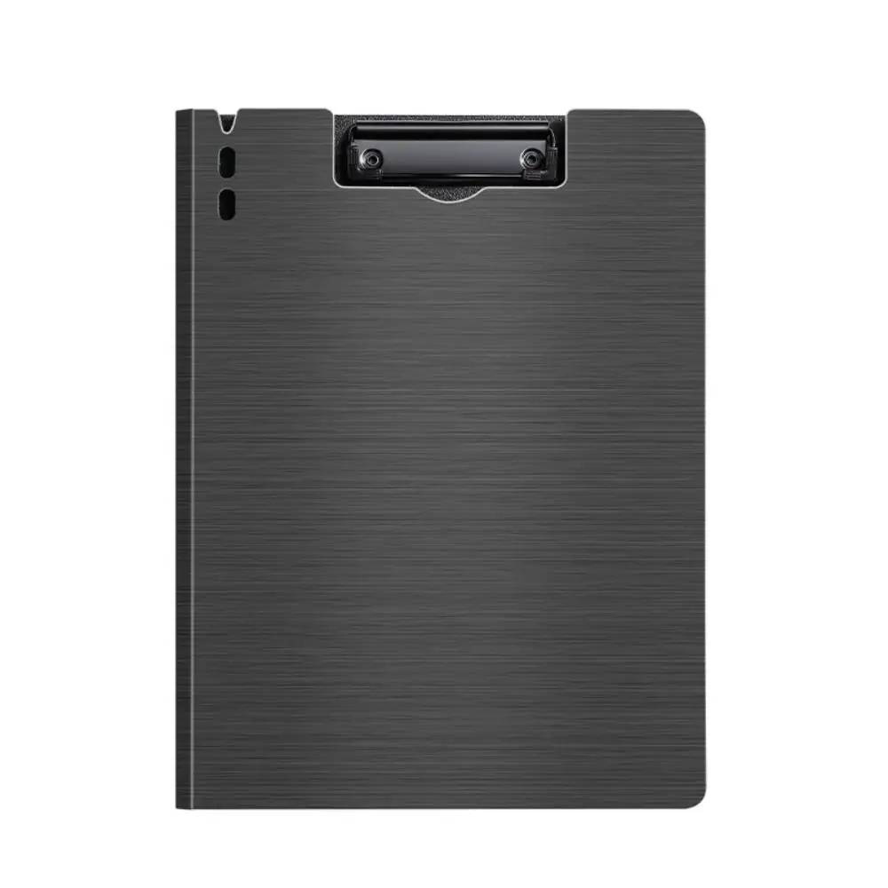 Thickened PP A4 File Folder Horizontal/Vertical Clip Retro Color Writing Pad Test Paper Storage Writing Splint