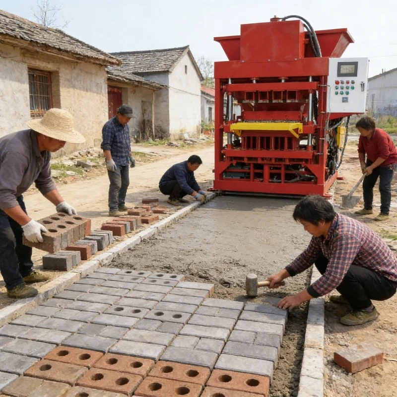 Industrial Grade Automatic Brick Making Machine for Large Scale Cement Concrete Blocks and Paving Bricks Production