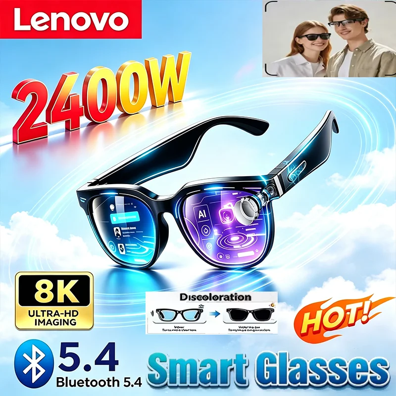 Oculos-inteligentes-lenovo-com-ia-foto-8k-camera-2400mp-conversacao-bluetooth-traducao-gravacao-musica-chamadas-Oculos-de-sol-com-ia-para-uso-externo