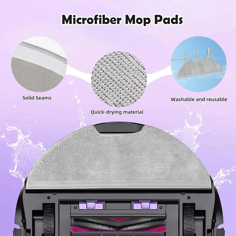 Kit de accesorios ABDJ de repuesto para piezas de Robot aspirador Eureka E10S / E20 Plus