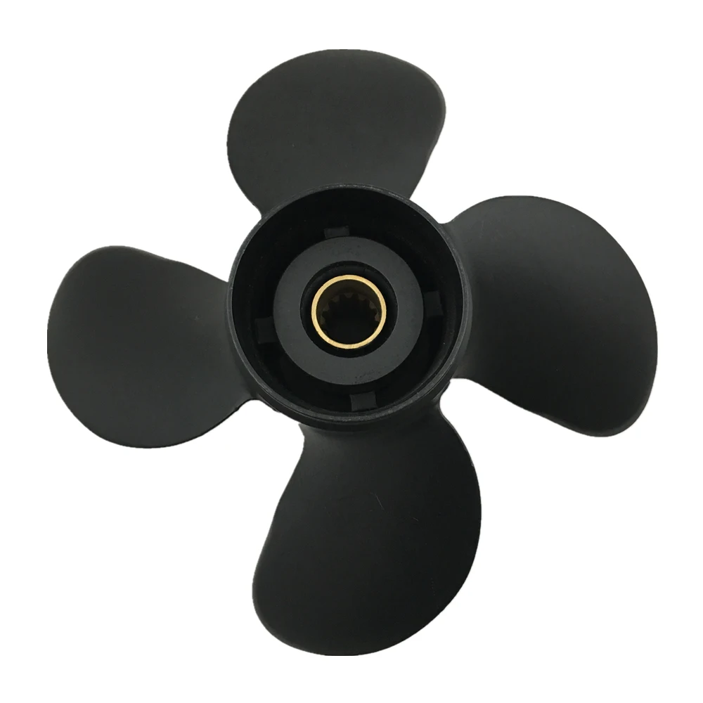 Captain Marine Boat Outboard Propeller 4 Blade 10.6x12 Fit Suzuki Engines 40HP 50HP DT40C DT50A DF40 DF50 DT40 DT55 13 Splines