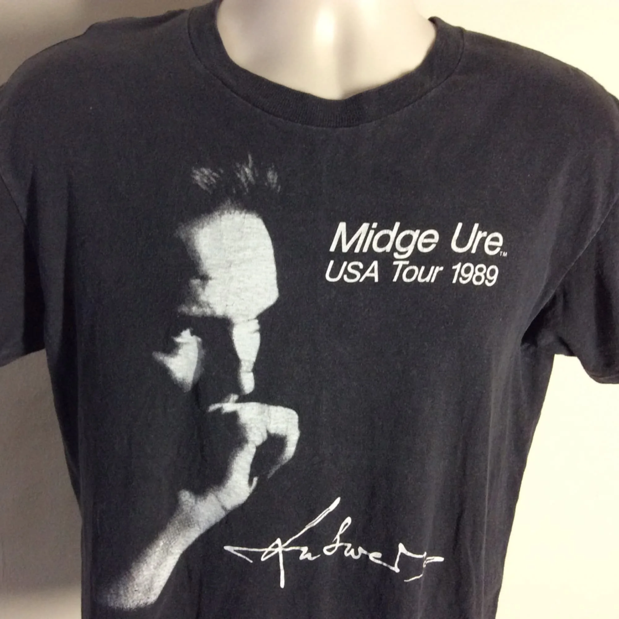 Vtg 1989 Midge Ure Answers To Nothing Concert TShirt M 80s Ultravox Visage Synthpop