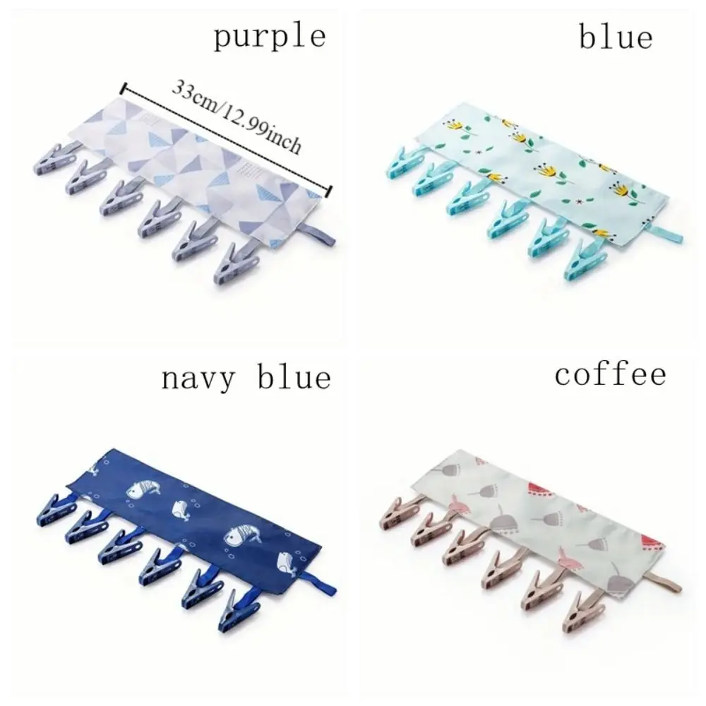 

Clothes Clip Plastic Folding Clothes Hanger Foldable Cartoon Drying Rack Portable Cute Multi-Head Clip Travel