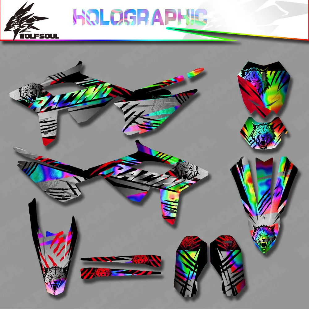 Motocross Backgrounds Holographics Decals Stickers Kits For BETA 2020 2021 2022 RR RR-S 125 200 250 300 350 390 Custom Protector