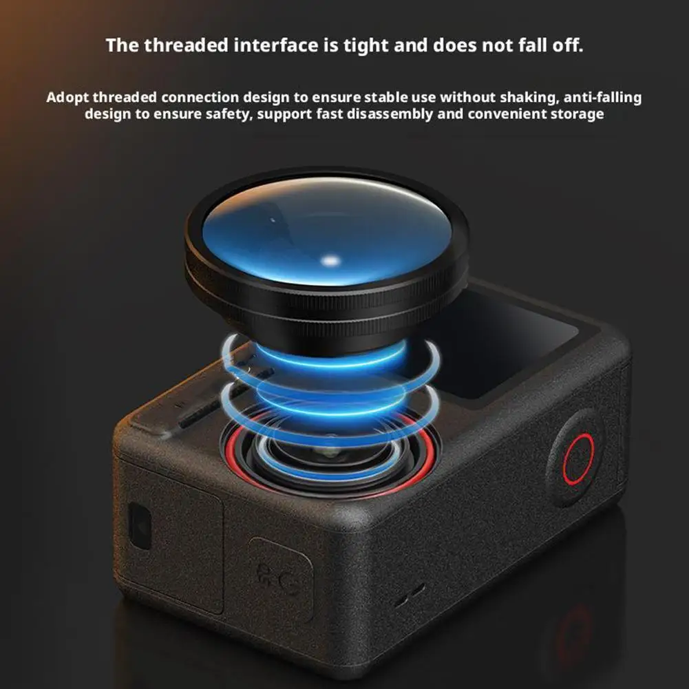 For DJI Action 5 Pro Wide Angle Lens Ultra Wide Double-layer HD Coating Waterproof Camera Expander For Action 5 Pro - Image 4