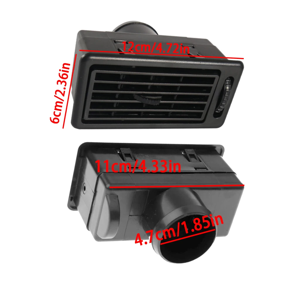 Car RV AC ​Air Conditioner Vent Front Console Grill Air Exhaust Vent Ventilation Outlet Universal For Car RV Truck Trailer ATV