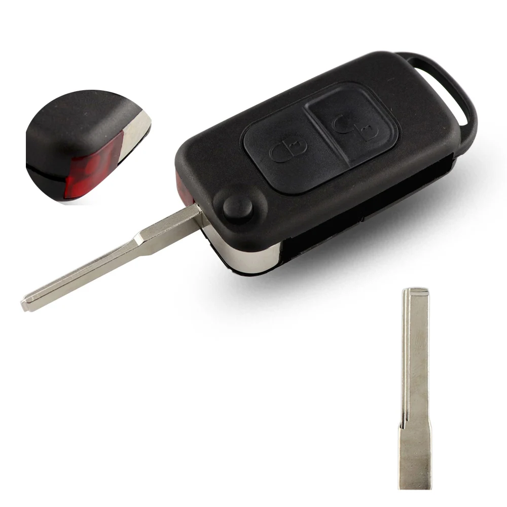 YIQIXIN Flip Remote Car Key Shell Cover Case For Mercedes Benz A C CL S SL SEL SLK ML W168 W124 W202 W210 W211 W203 Replacement