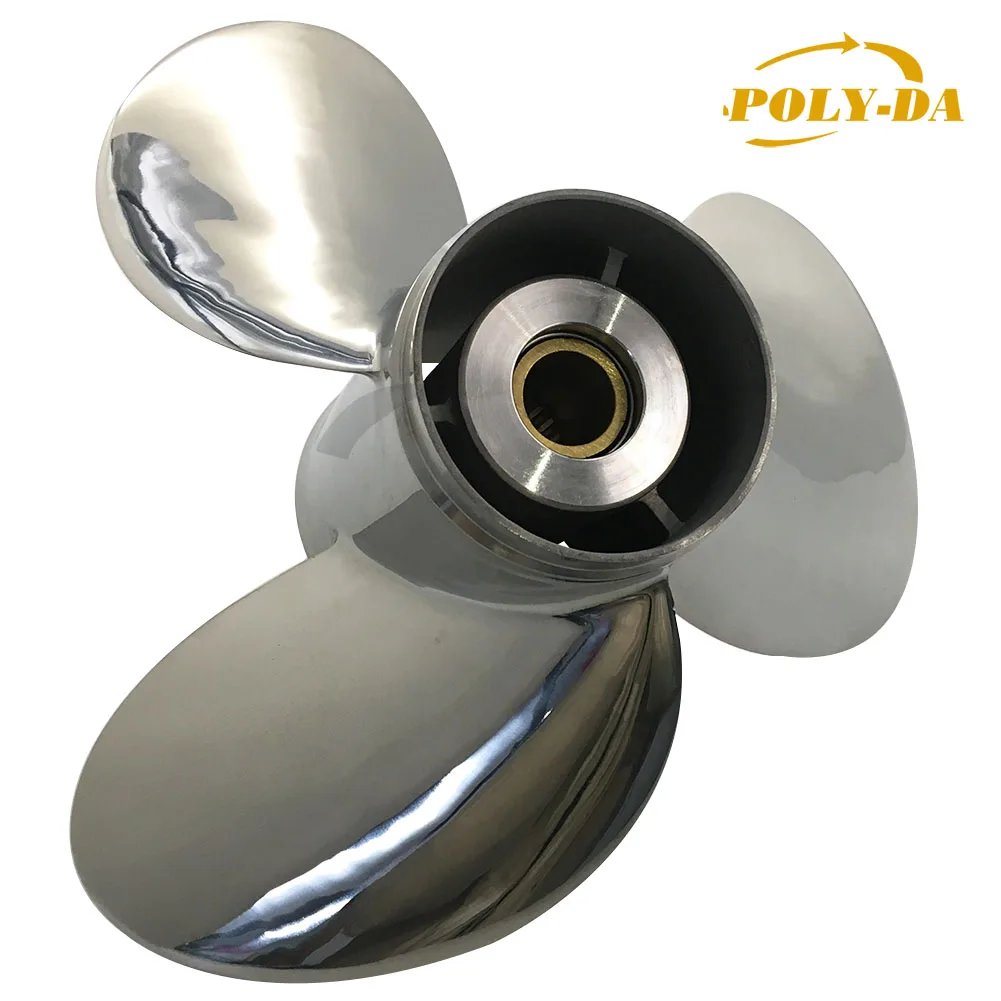 60-140HP 13X19 STAINLESS STEEL BOAT OUTBOARD PROPELLER Marine Propeller For TOHATSU&NISSAN Engine HZW1-58130-V03