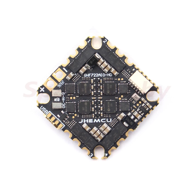 JHEMCU GHF722AIO controlador de vuelo HD DJI 40A AIO integrado 4 en 1 40A BLheli_S 2 ~ 6S ESC para RC FPV Cinewhoop Drone Diy Part