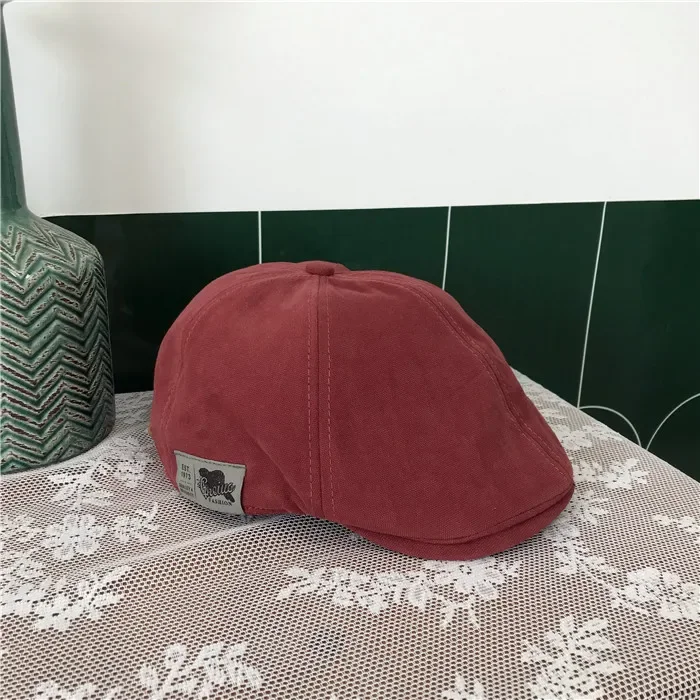 Bawełniane czapki z daszkiem dla mężczyzn czapki berety brytyjski styl zachodni bluszcz czapka klasyczna zimowa kobieta Vintage lniany beret