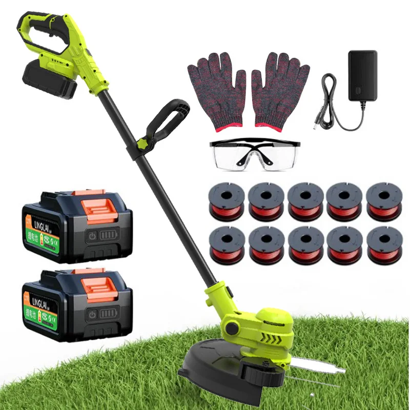 12 Inch Electric Lawn Mower Small Household Handheld Garden Trimmer Desbrozadora Batería Debroussailleuse À Batterie 예초기 잔디깍기