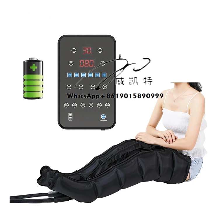 5000mAh Rechargeable Air Compression Foot Leg Massager Sequential Compression Device Recovery Boots Blood Circulation Machine