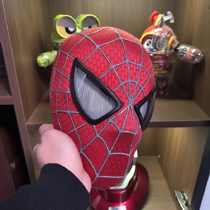 Superhero Spider-Man Helmet First Generation Toby Maguire Blink Glow Remote Control Role-Playing Mask Adult Collection Toys view 5