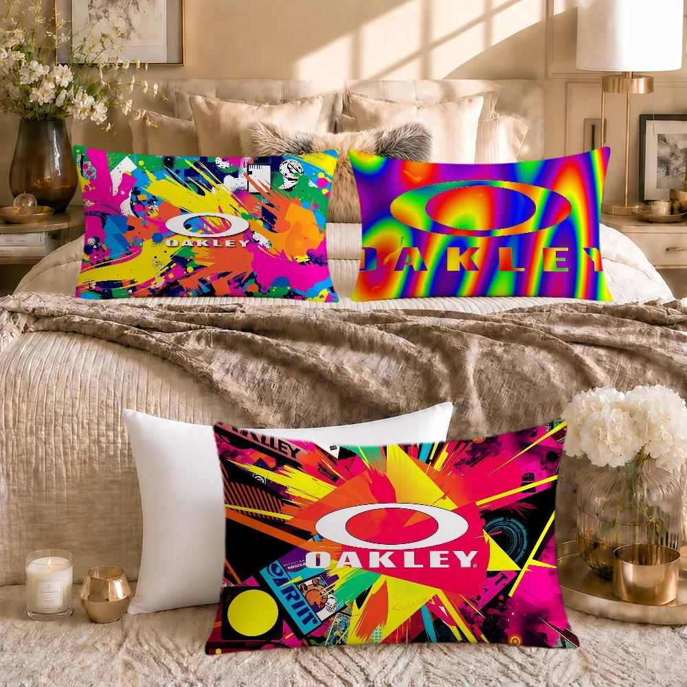 Fashion Classic Brand Cool O-OakleyS Retro Soft Rectangle Pillowcover Home Sofa Living Room Decor Dorm Bed Hogar Pillowcase Gift