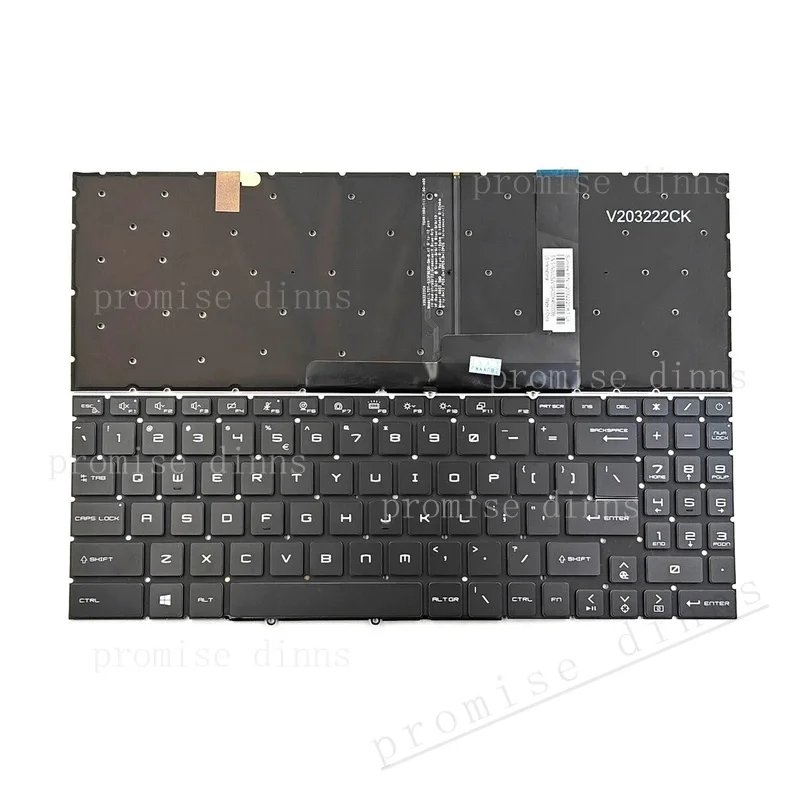 M   New for Backlit Keyboard for MSI Creator M16-A11 M16-A11UC M16-A11UD M16-A12 M16-A