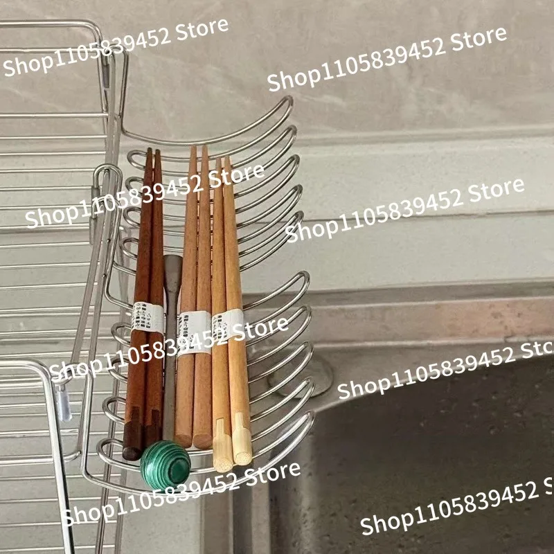 For Expansion Small Hanger Multifunctional Suspended Chopsticks Drain Rack Kitchen Sink Hanger Stainless Steel Drain Rack