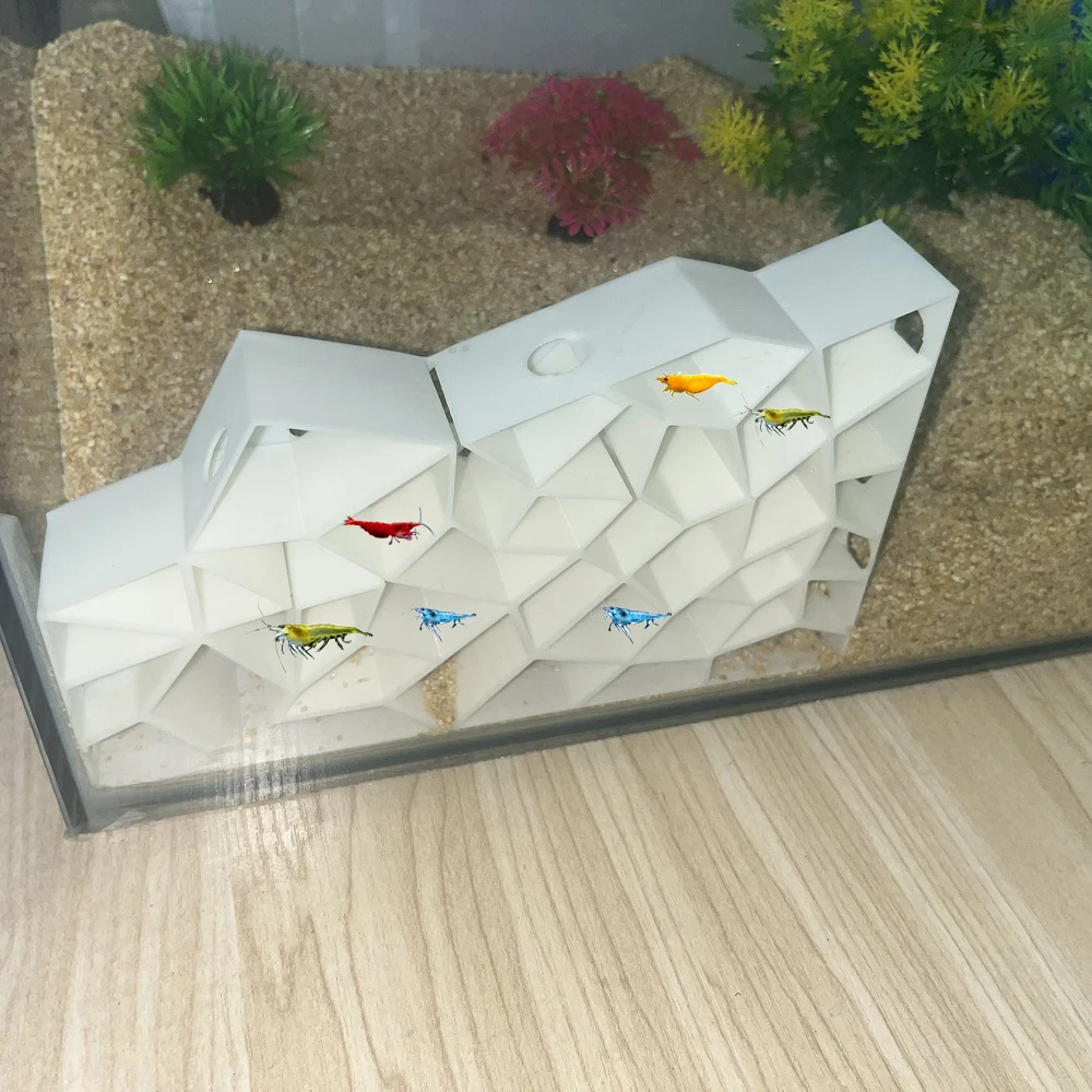 Shrimp Breeding Cave Aquarium Hideout For Fish Rest Play Natural Rock Decor Aquatic Pets Safe Shelter Cichlid Fry - view 5