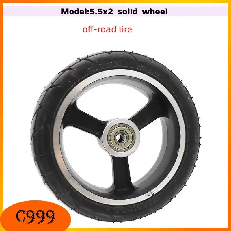 High Quality 5.5x2 Solid Pulley - Suitable for Fast Wheels F0, Shopping Carts, Electric Scooters