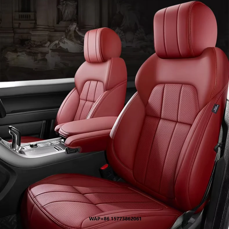 

White Full-Cover Leather Car Seat Covers for Tsla Model 3 & Model Y Interior Car Decoration Seat Covers