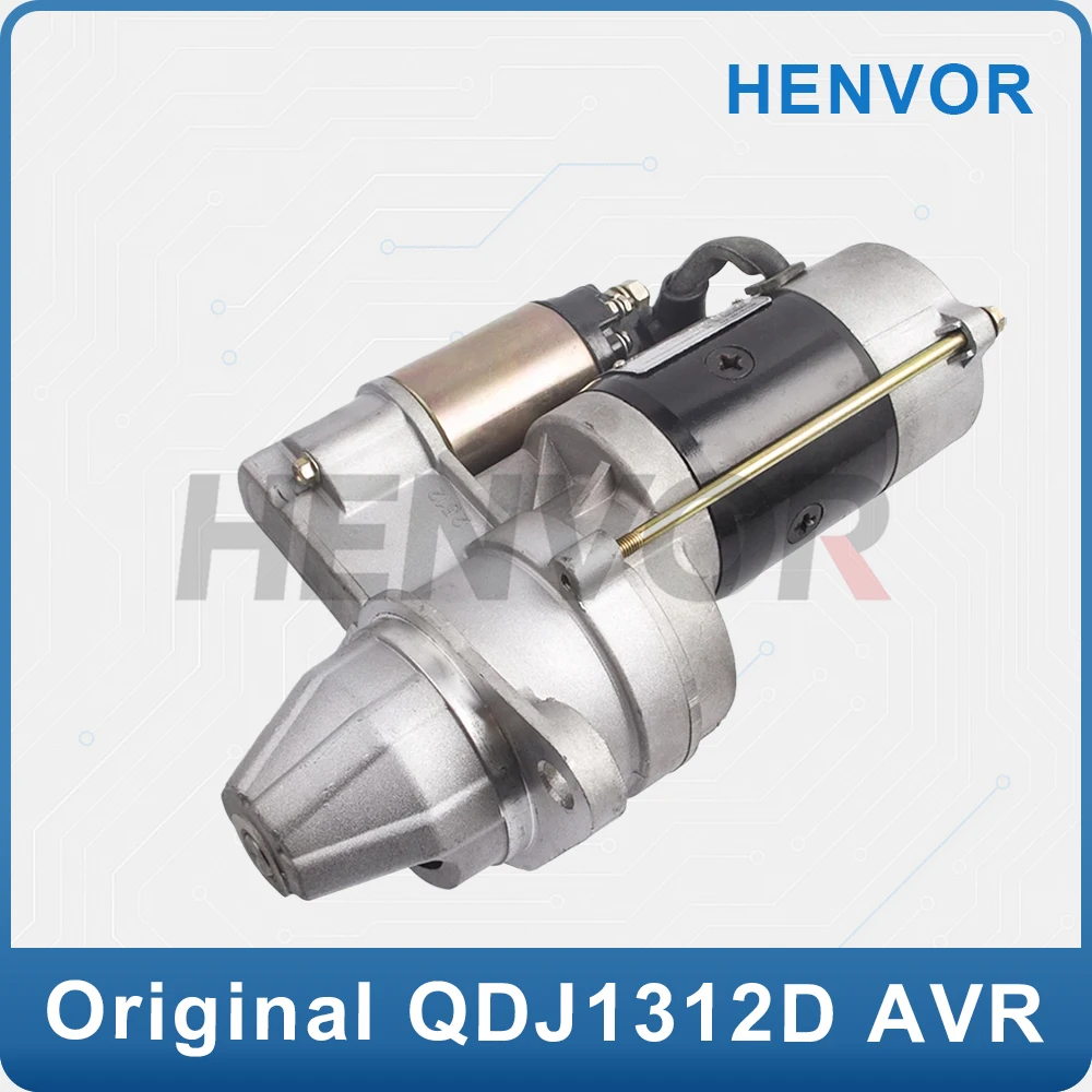 11 Teeth QDJ1312D 12V 3.8KW Engine Starter Motor for Diesel Generator, Electric Genset Accessories, Fast Start