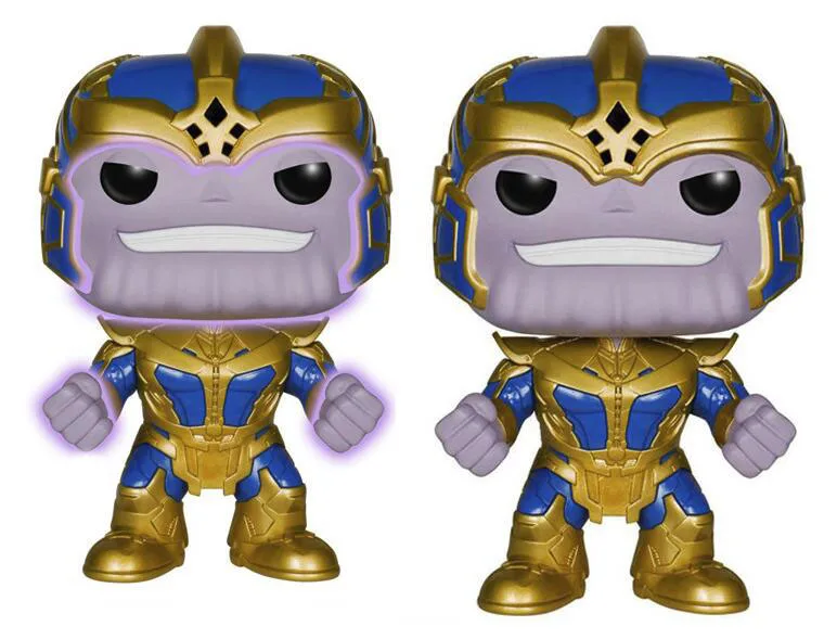 Limit Sale Big Marvel Thanos Glows in Dark Figure Collection Vinyl Doll Model Toys