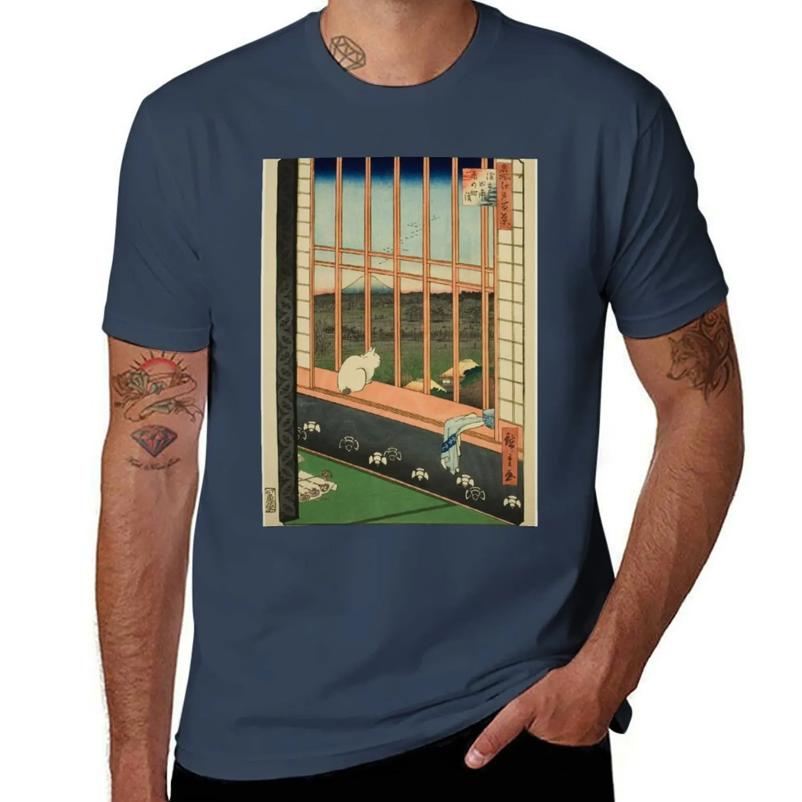 Utagawa Hiroshige. Asakusa Rice Fields and Torinomachi Festival, 1857. T-Shirt Halloween Casual T-Shirt