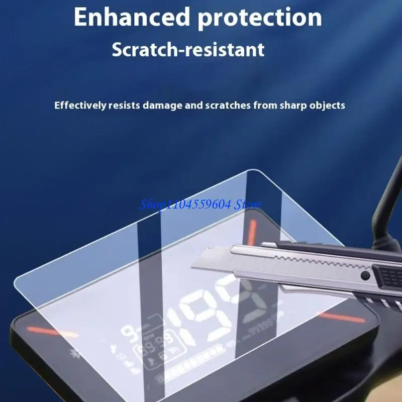 

12QM Motorcycle PET Protective Film Anti Burst Scratch Resistant Cover Universal Fit Easy Installation for Tracer 9GT Use