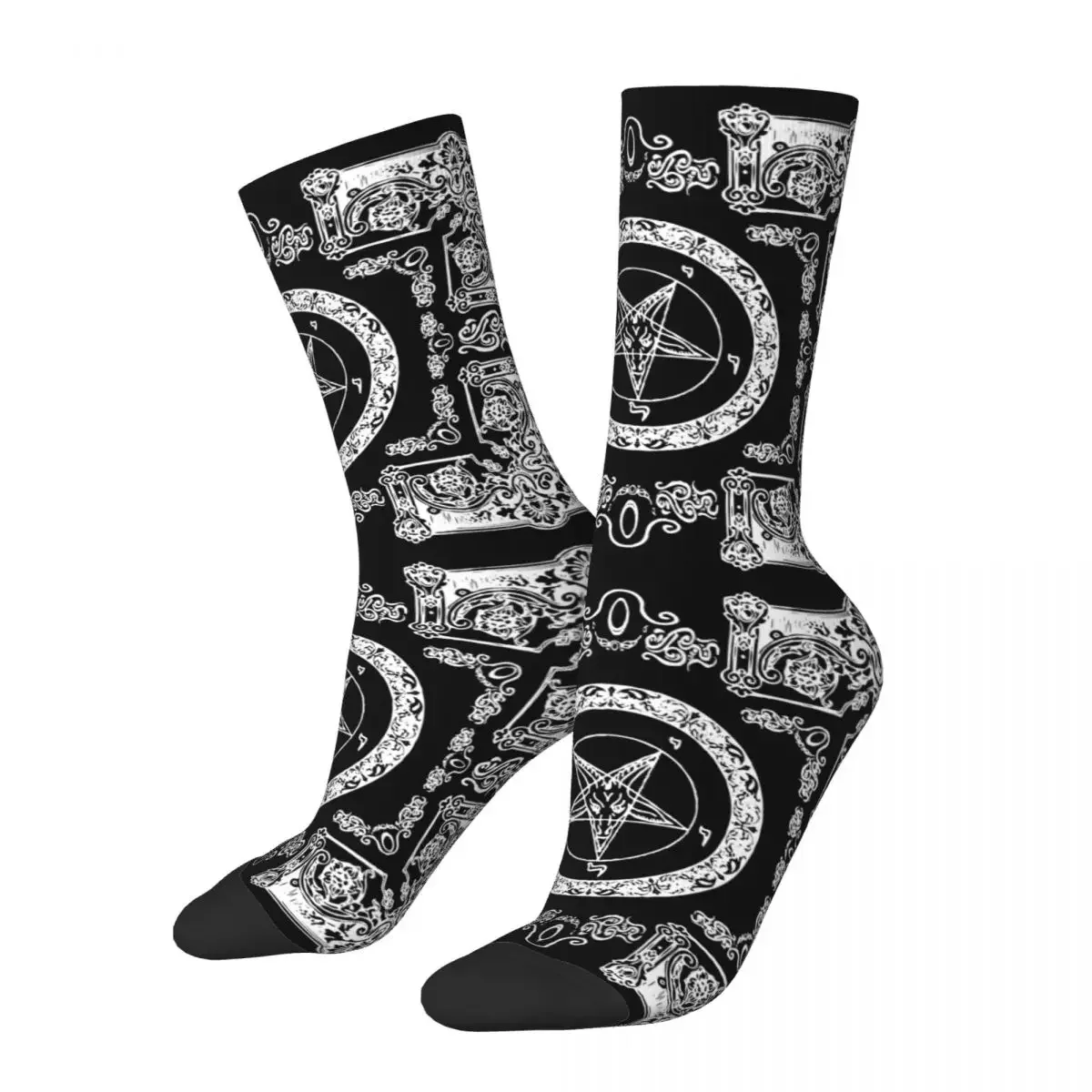 

New Fashion Male Men Socks Hip Hop The Sabbatic Goat Baphomet Basketball Socks Sport Women's Sock Spring Summer Autumn Winter