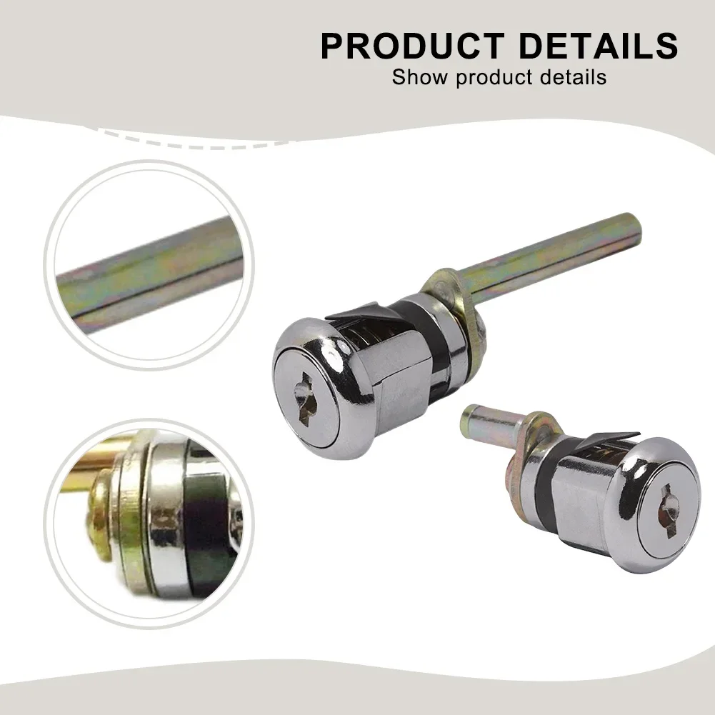 Furniture Lock with Lock Rod Office File Cabinet Triple Security Lock for Metal Drawer Mail Box Furniture Hardware
